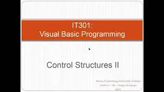 Repetition Control Stuctures and Product Finder App Tutorial