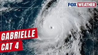 Hurricane Gabrielle strengths into Category 4 storm