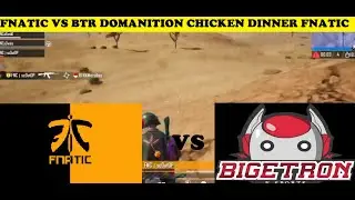 FNATIC VS BTR || BTR FULL SQUAD WIPE BY FRANKY || 15 KILLS DOMNATION CHICKEN DINNER BY FNATIC
