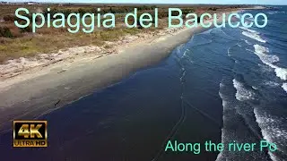 Bacucco - la spiaggia - italy 4k , il delta del Po