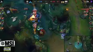 Fudge perfect flank TP to DESTROY RNG - MSI 2021 C9 vs RNG Rumble Stage Day 4
