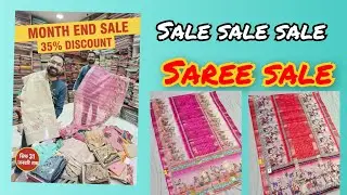 सीधा 35% Discount!  धमाकेदार Month End Sale! 😱 35% OFF on Georgette, Kota Doria & Cotton Sarees