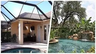 75 Mid-sized Tropical Pool Design Ideas You'll Love 🔴