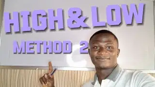 HIGH & LOW METHOD OF COST SEGREGATION WITH A CHANGE IN FIXED COST || COSTING || ICAN || ACCA