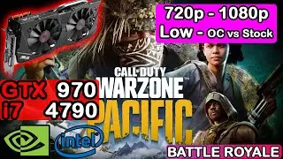 Warzone Caldera GTX 970  i7 4790 16GB ram | 720p - 1080p Low |  GTX 970 Overclock