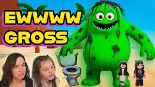 EWWWW GROSS! Roblox Trash Monster Obby Was DISGUSTING 🤢😂