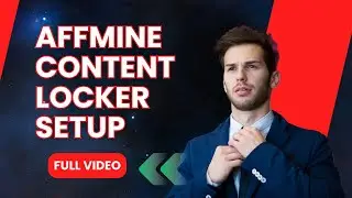 Affmine Content Locker Full Setup in Landing Page