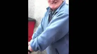 Some Old Man Giving Seana Flowers