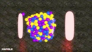 Marble Balls Animation / Blender simulation V41