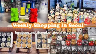 WEEKLY SHOPPING VLOG IN SEOUL| Insadong and Hongdae special experience| Life in Seoul