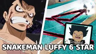 Snakeman Luffy (Ruffy Snake SSS) LEVEL 80 6 Star Showcase | All Star Tower Defense