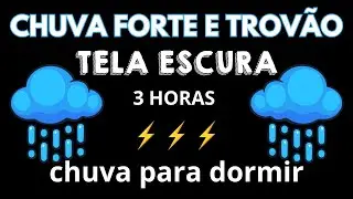 Som de chuva para adormecer em 2 minutos 🌧 Relaxe e durma bem - estude - TELA PRETA