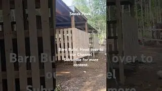 Barn Build UPDATE!. Sneak Peak Subscribe To our Page for More Content  #like #respect #subscribe