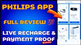 Philips App || Philips New Earning App|| Philps App Live Recharge|| Philips App Payment Proof