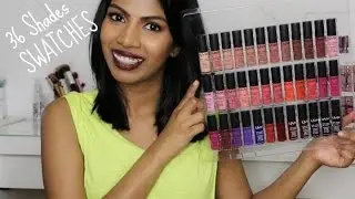 NYX Soft matte lip cream swatches ♡ full collection 36 shades - Tan medium skin | Shuanabeauty