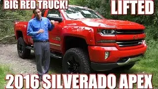 BIG RED TRUCK! Check out this LIFTED Custom 2016 Silverado by SCA Performance! Must See!!