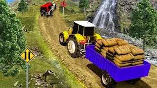 Tractor trolley simulator V2 खतरनाक gamplay 😱😱 | modern tractor Simulator 3D | tractor game
