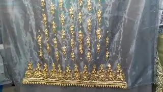 stylish designing dress handmade gota work hand work #shortvideo