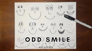Piece #106: Odd Smile Sounds — Art of the Day, Background Noise, #scribbles #scribble_art #create
