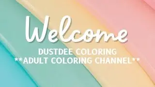 My process on how I color in my color by number books (adult coloring channel.)