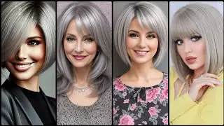 New Look & Stylish Women's Short Silver Grey Hair Dye Collections #2025 #beautygirlscracks 