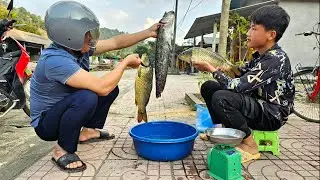 TIMELAPSE: A viagem de pesca de Nam para pegar peixes grandes para vender. O cotidiano de Nam