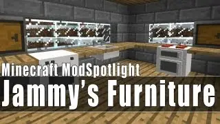 Minecraft Mod Spotlight: Jammy's Furniture Mod (Stove, Fridge, Couches & MORE!)