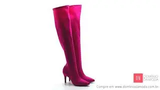 Bota Sock Boot Over the Knee DM Extra Lycra Pink DME18870119 Numera&ccedil;&atilde;o Especial 39, 40, 41, 42 e 43