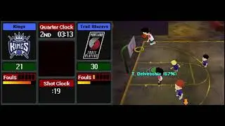 Backyard Basketball (English) de Nintendo DS con emulador melonDS. Gameplay partido r&aacute;pido (PC)