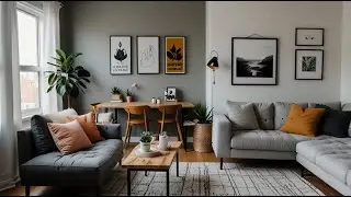 Inside a Cozy Minimalist Studio; Smart Zoning and Budget Friendly DIY Décor Ideas