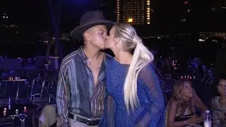 Evan Ross, Ashlee Simpson at Missoni Fashion Show in Milan