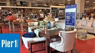 PIER 1 IMPORTS FALL DECOR FURNITURE ARMCHAIRS HOME DECOR SHOP WITH ME SHOPPING STORE WALK THROUGH 4K