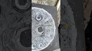 moon painting with wall putty on canvas.🌙✨