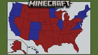 2024 United States Presidential Election Results in Minecraft