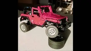 Lego Technic crawler Jeep designed by Madoca , BuWizz powered, recorded with Vilta M