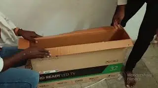 Unboxing VW 80 cm (32 inches) Frameless Series HD Ready LED TV VW32A (Black) and review