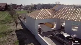 Vid&eacute;o a&eacute;rienne d'un chantier EUROMAC 2 dans le Bas-Rhin (67)