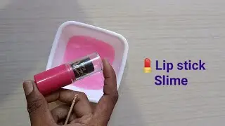 slime into lipstick mixing /jk slime mixing
