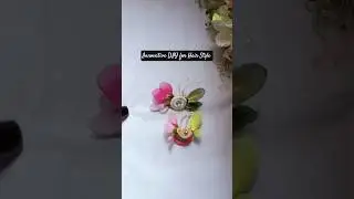 Innovative DIY for Hair Style #short #accessory #handmade #flowers #art #fashion trends