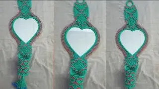 Macrame Heart-Shape Mirror Wall Hanging | Tutorial New latest design