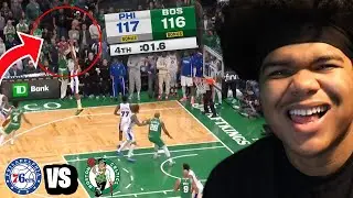 НАСТОЯЩИЙ НОВИЧОК ГОДА!!! 76ERS против CELTICS | ПОЛНЫЙ МАТЕРИАЛ ИГРЫ РЕАКЦИЯ