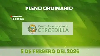 Ayuntamiento de Cercedilla. Pleno Municipal Ordinario Febrero 2026