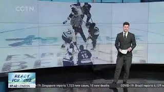 Beijing 2022| Sports display team work enhance atmosphere during ice hockey test event 国家体育馆