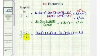 Math 30-2 2.2  Simplify Expressions with Factorials Containing Variables