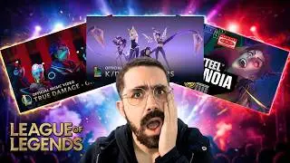 League Noob Firts Time React to KDA, True Damage & More