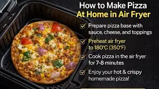 How to cook pizza | Air fryer me pizza kese bnaye 😍