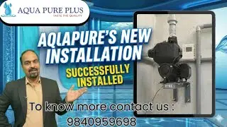 Clean Water Begins Here &ndash; Aquapure Installed Successfully #waterpurifier #water