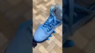 UNC Jordan 5s Revived ￼#solesurvivor #sneaker #sneakerhead #shorts #cleanshoes #cleaning