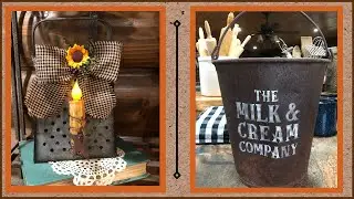 Rusty Milk Can / How To Make A Wire Candle Holder For A Rusty Grater / Small Thrift Haul