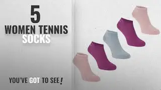 Top 10 Women Tennis Socks [2018]: Slazenger Five Pack Sports Trainer Ankle Socks Ladies Womens